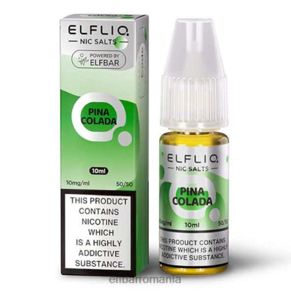 elfbar elfliq nic saruri - pina colada - 10ml-10 mg/ml original DF24S175