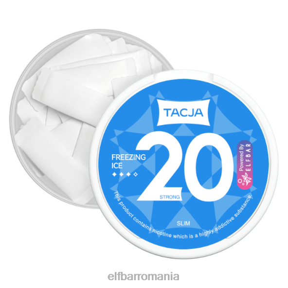 elfbar tacja pungă cu nicotină - gheață înghețată - 1 buc.-12 mg/g original DF24S228