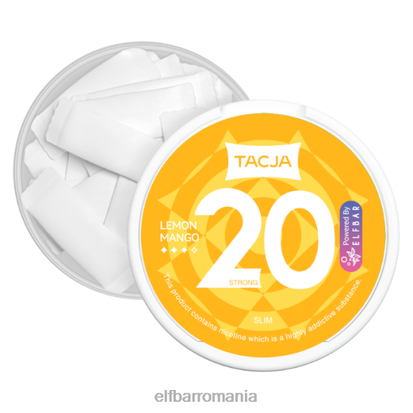 elfbar tacja pungă cu nicotină - lămâie mango - 1buc-20mg/g original DF24S224