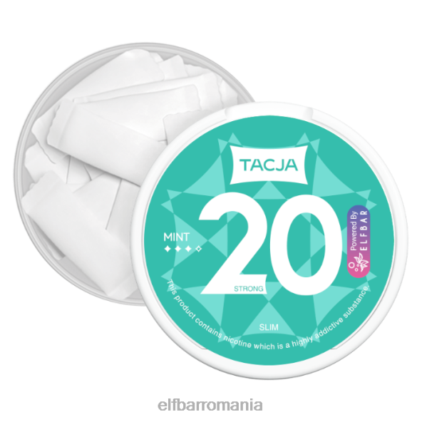 elfbar tacja pungă cu nicotină - mentă - 1buc-18mg/g original DF24S232