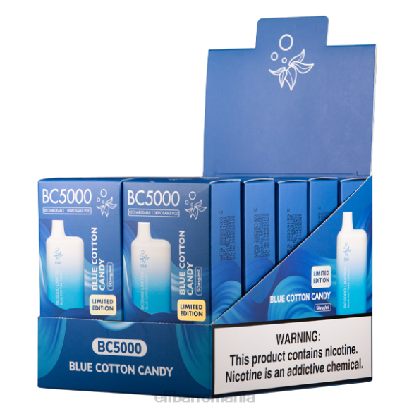 ELFBAR vata de zahăr albastră bc5000 consumator - 50mg - single DFB3450