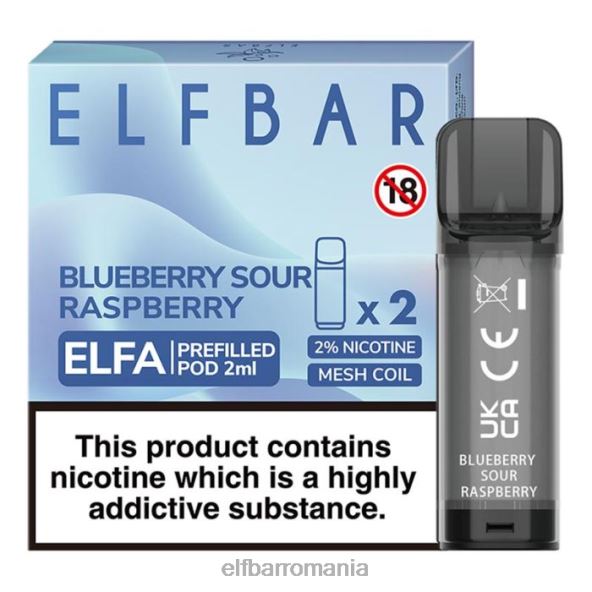 elfbar elfa pastă preumplută - 2ml - 20mg (pachet de 2) bomboane de cireșe DF24S131