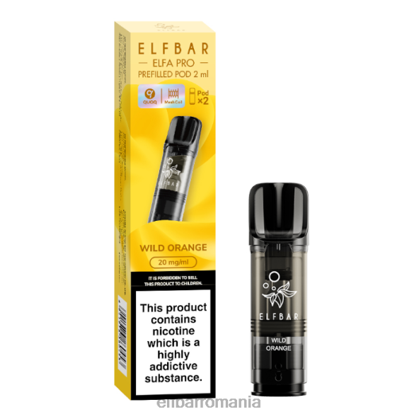 elfbar elfa pro păstăi preumplute - 20 mg - 2 buc portocală sălbatică DF24S95