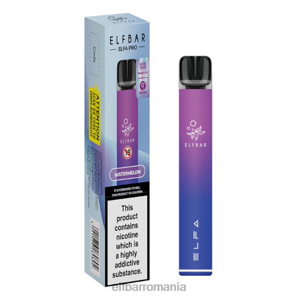 elfbar elfa pro pod kit - reîncărcabil Aurora violet + păstaie preumplută cu pepene verde DF24S67