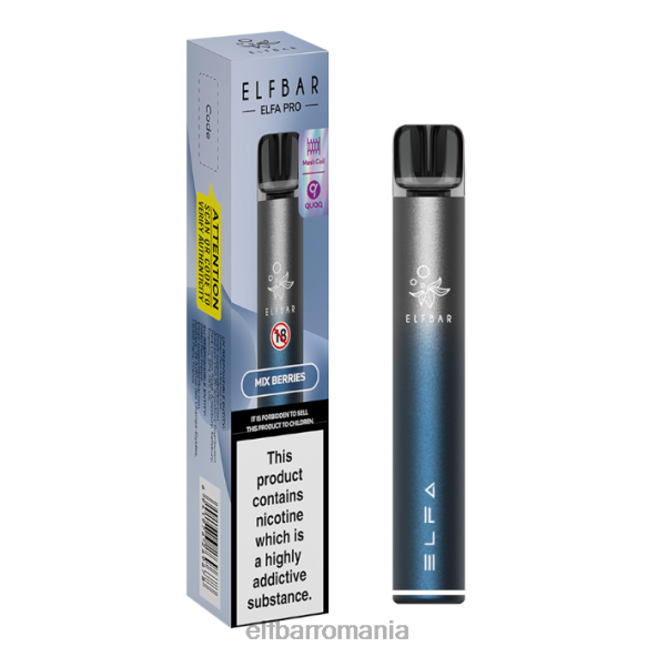elfbar elfa pro pod kit - reîncărcabil albastru crepuscular + păstăi preumplute cu fructe de pădure amestecate DF24S70