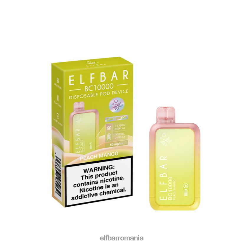 ELFBAR cea mai bună aromă vape de unică folosință bc10000 top vânzare piersici mango R06FNN12