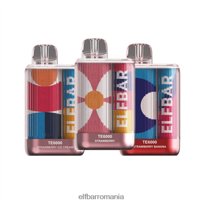ELFBAR combo de căpșuni vape te6000 de unică folosință banană căpșuni R06FNN94