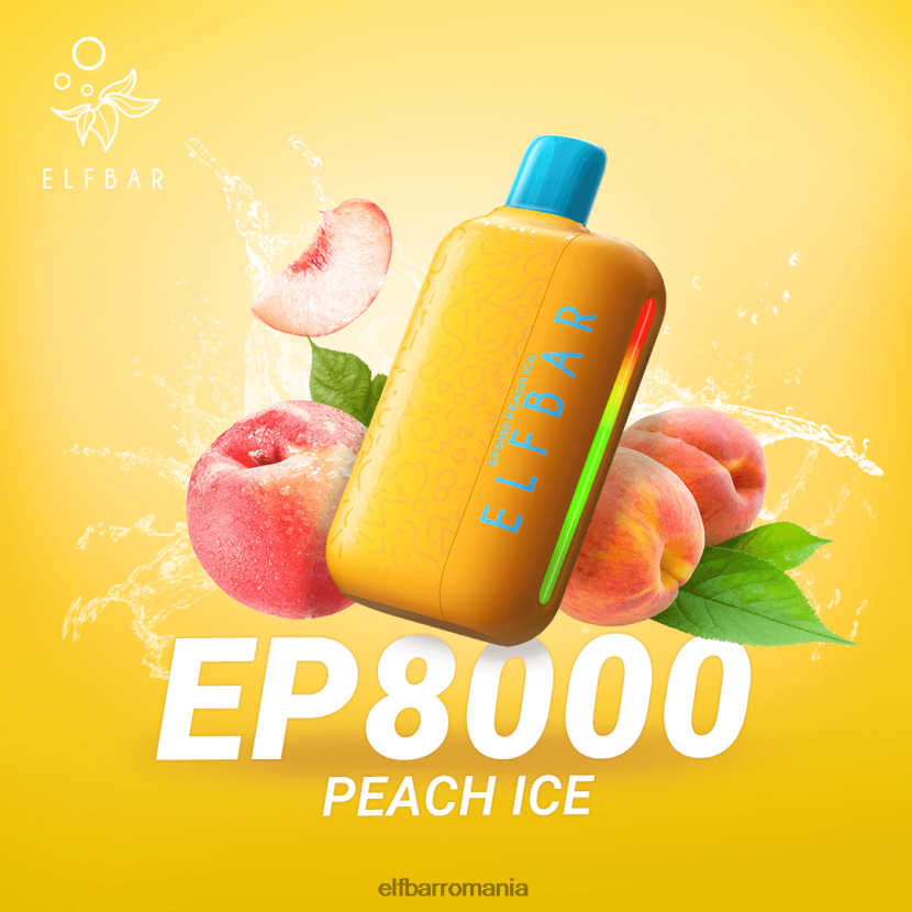 ELFBAR vaporizator de unică folosință noi ep8000 puf gheață neagră R06FNN70