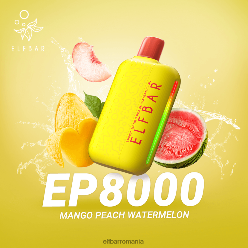 ELFBAR vaporizator de unică folosință noi ep8000 puf gheață neagră R06FNN70